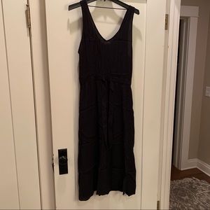 Treasure & Bond Cinch Waist Sleeveless Maxi Dress